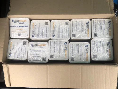 Karton mit BEG-Bierdeckeln