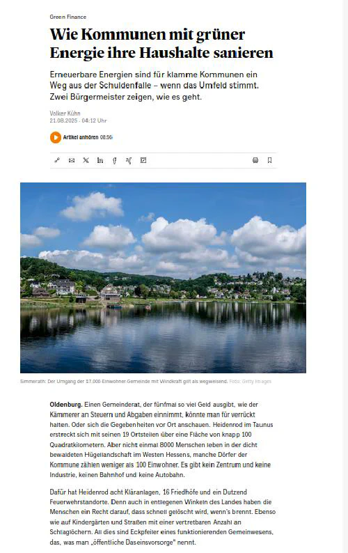 Kommunale Energieprojekte